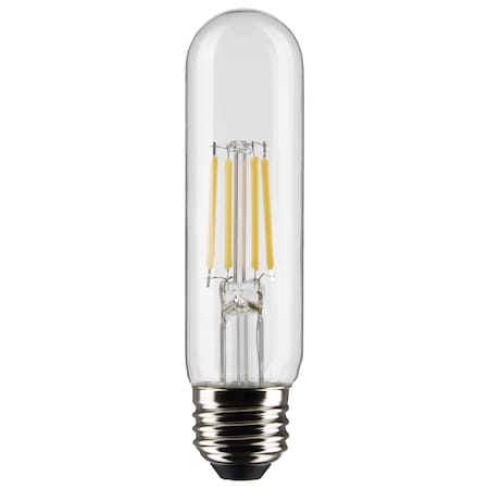 Satco 5.5 Watt T10 LED Lamp, Clear, Medium Base, 90 CRI, 5000K, 120 Volts S21347